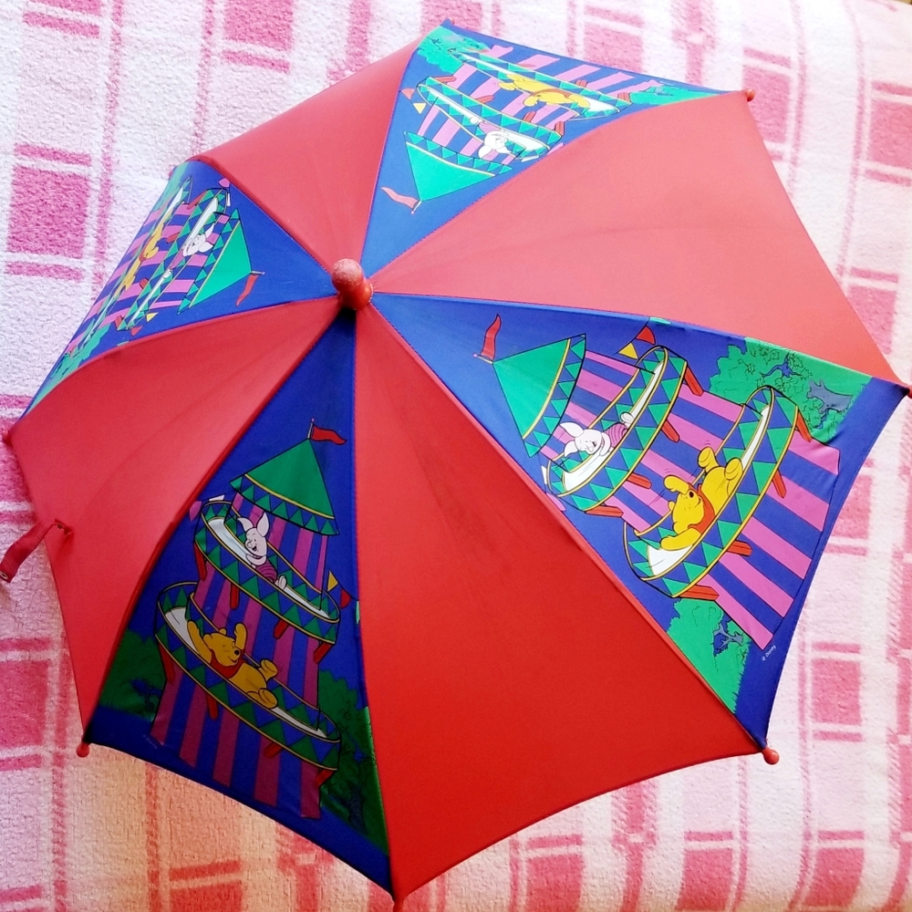 Vintage Disney Winnie the Pooh Child Size Umbrella